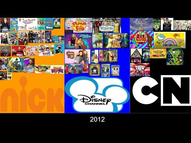 Nickelodeon Cartoon network Disney channel (1977-2021)