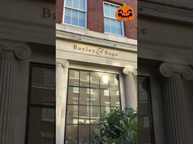 HALLOWEEN DISPLAYS IN BELGRAVIA LONDON - TOMTOM Coffee Hose, Peggy Porschen, Bayley and Sage