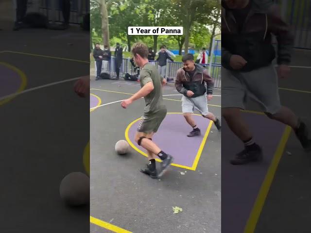 10 years of training Nutmegs️ #streetpanna #shorts