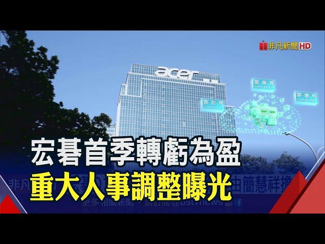 宏碁Q1轉盈每股賺0.17元 新設總經理由"他"出任 看好AVAS成電動車標配!致伸奪下德國大廠3年訂單｜非凡財經新聞｜20230504