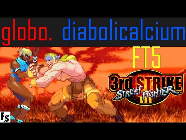 Street Fighter III: Third Strike - globo. [Ken/Elena/Oro] vs diabolicalcium [Alex] (Fightcade FT5)