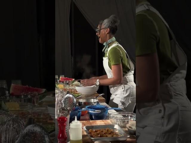 Carla Hall Reacts to a Monogram Induction Range