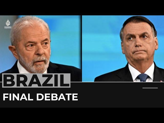 Brazil’s Bolsonaro, Lula clash in last debate before run-off vote