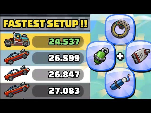 I TRIED FASTEST RACING TRUCK SETUP!  IN COMMUNITY SHOWCASE - Hill Climb Racing 2