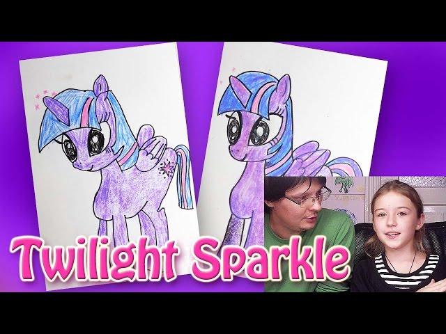 Как рисовать Пони Twilight Sparkle из мультика My Little Pony | Урок рисования Как рисовать Пони