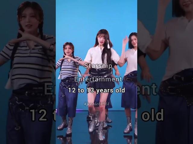 what age you can audition #blackpink #bais #kpop #YG #STARSHIP #HYBE #JYP