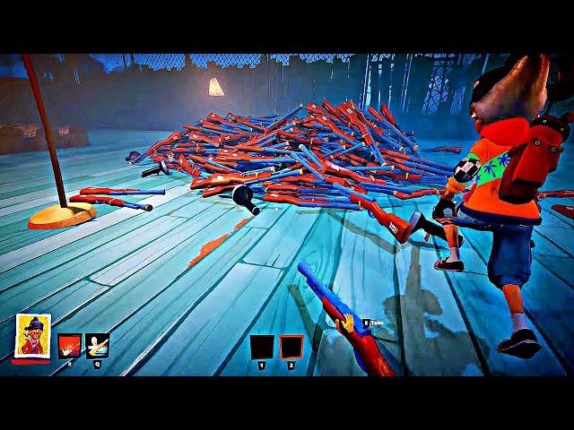 SOO Many RIFLES! This Map is Fun! SECRET NEIGHBOR NEW MAP as Double Brave