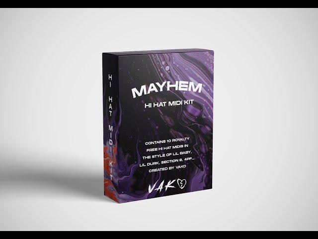 [FREE] Hi Hat Midi Kit (Lil Baby, Lil Durk, Section 8, 4PF) | Mayhem