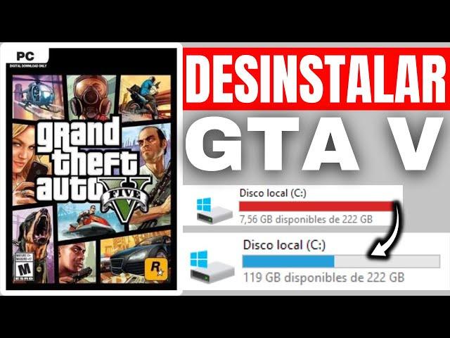 Como DESINSTALAR GTA V de mi PC (Fácil y Sencillo) - 2024