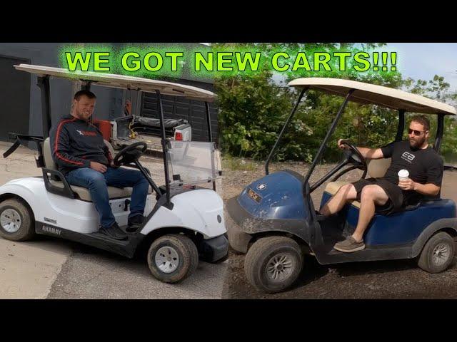 WE GOT NEW CARTS!!!!