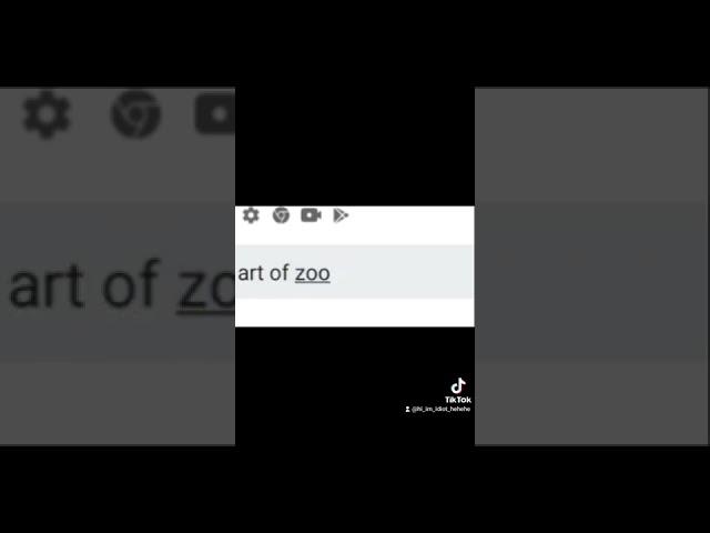 DO NOT SEARCH ART OF ZOO WARNING