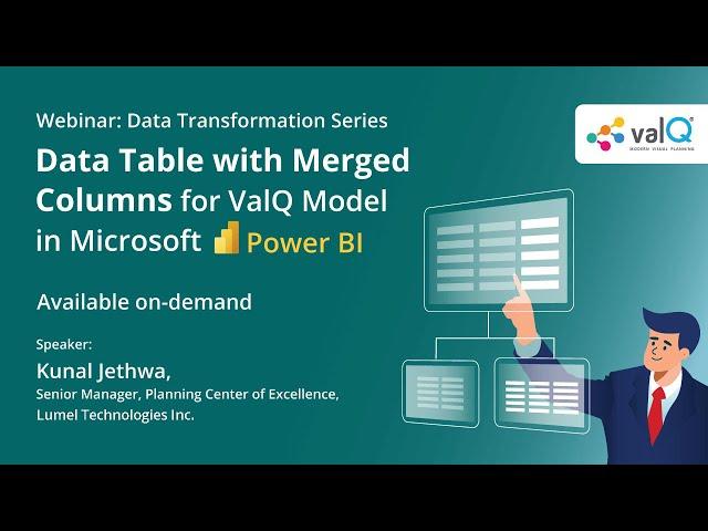 Data Table with Merged Columns for ValQ Model in Microsoft Power BI