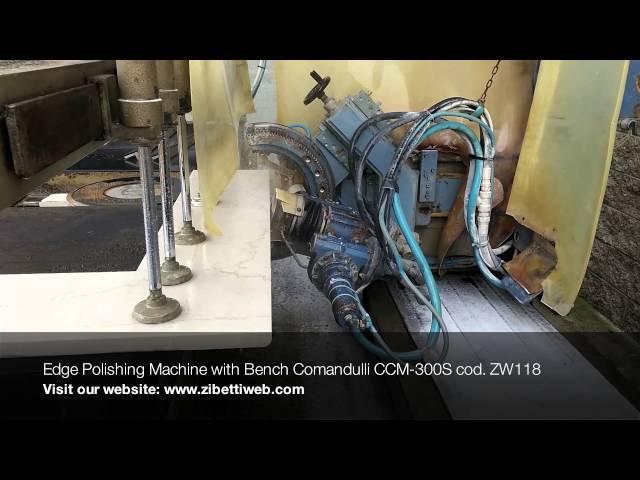 Zibetti - Edge polishing machine Comandulli FOR SALE CCM-300S cod. ZW118