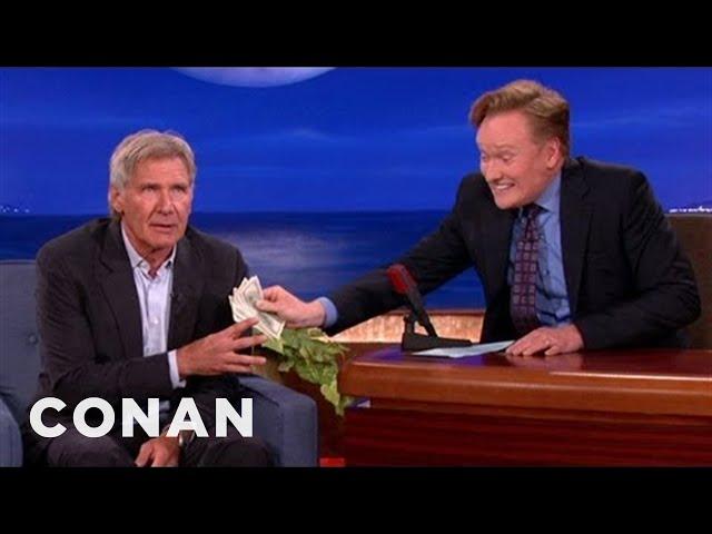 Harrison Ford Spills "Star Wars" Spoilers For $1000 | CONAN on TBS