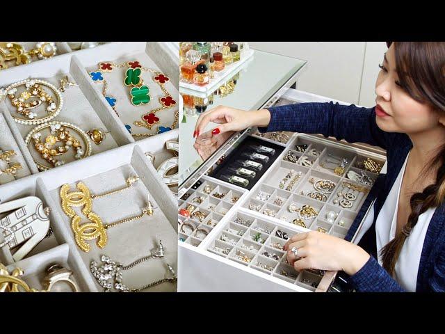 MY DESIGNER JEWELRY COLLECTION & ORGANIZATION | Chanel, Van Cleef & Arpels, Dior, Hermes, Cartier