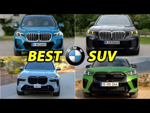 Best BMW SUV comparison BMW X1 vs X2 vs X3 vs X4 vs X5 vs X6 vs X7 vs XM vs iX