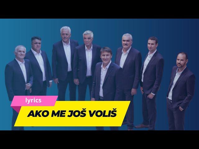 Ako me još voliš | Tomislav Bralić i klapa Intrade | lyrics video