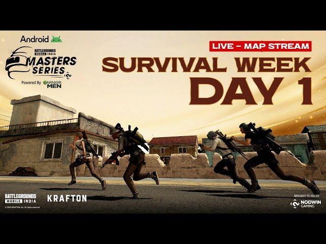 [MAP STREAM]2024 Android BGMS Season 3| Survivors Going To Raise The Bar | Survival Week - Day 1