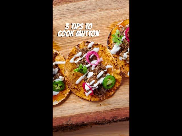 3 Tips to cook Mutton perfectly every time! ‍#ChefitUp #YourFoodLab #Tips