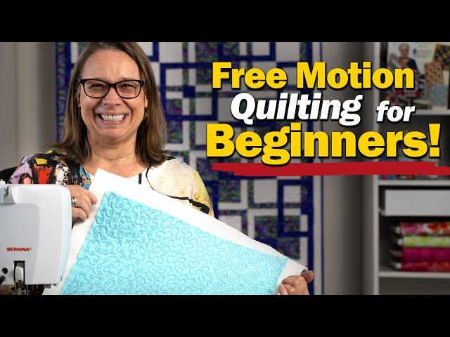 3 EASY Free Motion Quilting Designs  - Complete Beginners Guide!