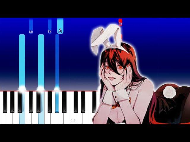 AKASAKI - Bunny Girl (Piano Tutorial)