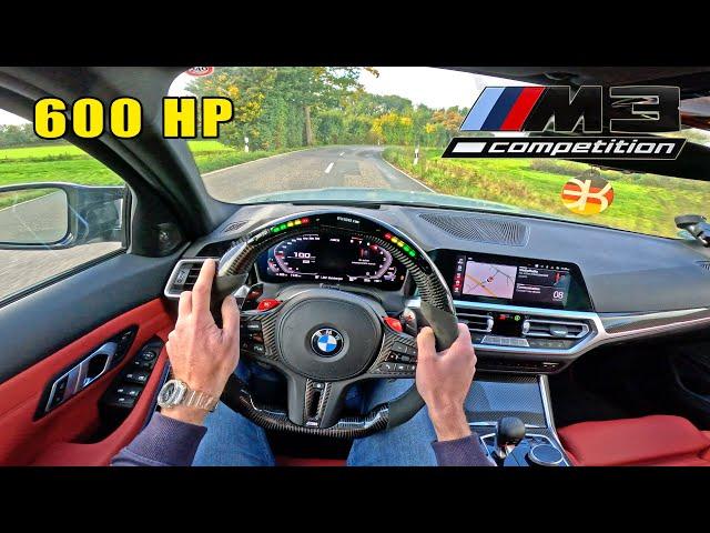 600HP BMW M3 xDrive POV Test Drive | SINGLE MIDPIPE Exhaust SOUND