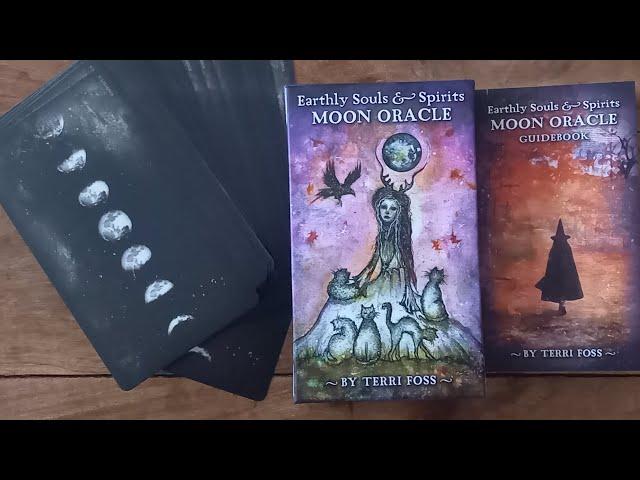 Earthly Souls & Spirits Moon Oracle by Terri Foss | Paired with Tarot Decks