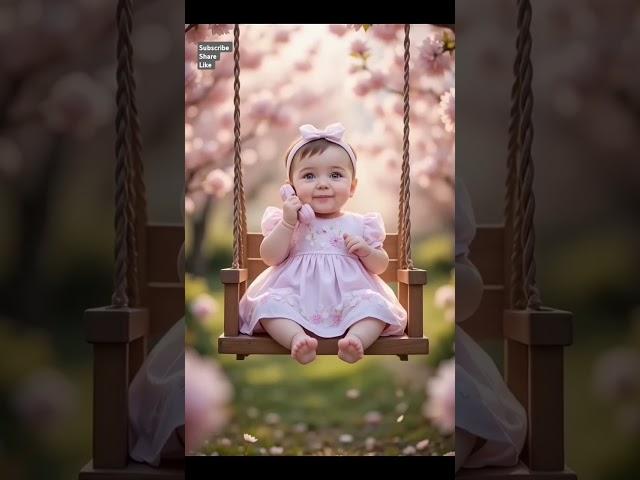 Baby girl talking to her father  #foryou #cutebaby #shorts #ai