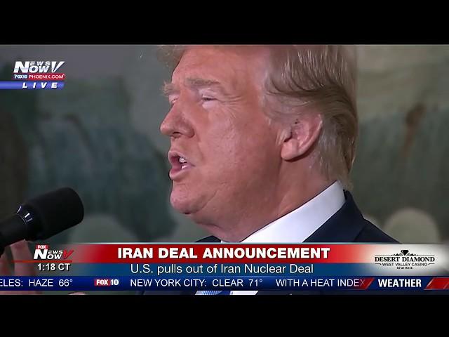 BREAKING: President Trump Withdraws From Iran Nuclear Deal -FULL ANNOUNCEMENT (FNN)