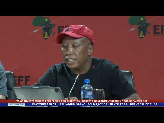 SOWETO TV NEWS | EFF PRESIDENT JULIUS MALEMA BRIEFS THE MEDIA FOLLOWING THE PARTY’S MANIFESTO LAUNCH