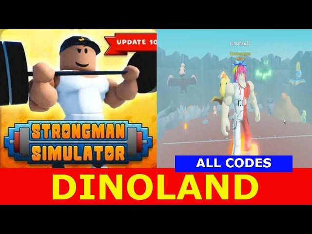 NEW UPDATE [ DINOLAND ] ALL CODES! Strongman Simulator ROBLOX | August 12, 2021