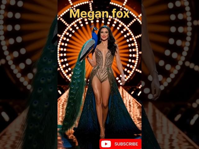 Actress Ramp walk with peacock at AGT #ai #agt #midjourney #viralvideo #yt  #ytshorts #trending