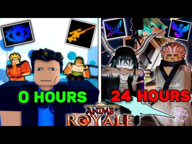 Starting Over and Becoming OVERPOWERED in 24 Hours on Anime Royale Roblox