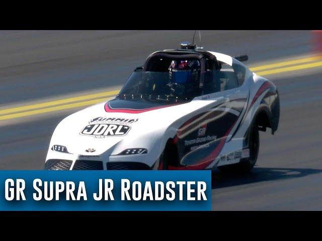 Antron Brown makes FIRST pass in the Toyota GR Supra Jr Roadster