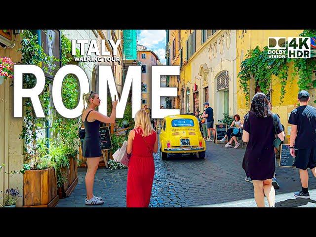 Explore the Beauty of Rome in 4K HDR | A Guided Walking Tour Through Historic Landmarks