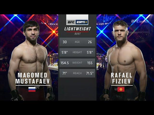 Rafael Fiziev vs Magomed Mustafaev UFC Fight Night 149