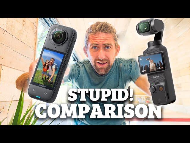 DJI Osmo Pocket 3 Vs INSTA 360 X4: A STUPID comparison!