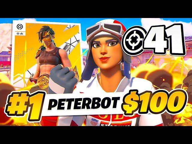 WORLD RECORD 41 KILL WIN SOLO VICTORY CASH CUP FINALS   | Peterbot