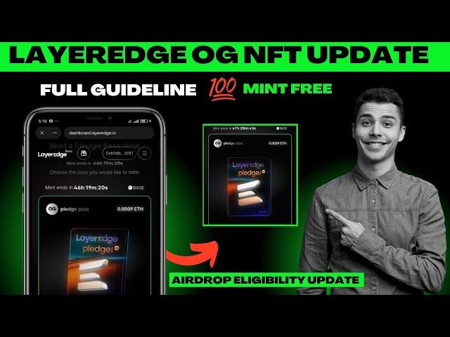 NEW UPDATE LAYEREDGE AIRDROP: full guide on how to mint OGpass nft and submitt proof of task