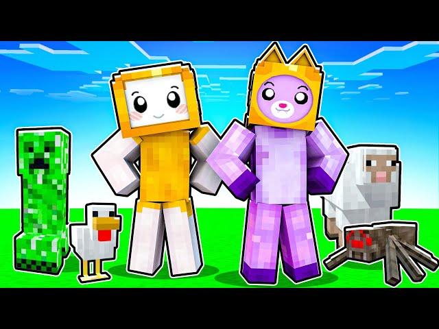 LANKYBOX FOXY & BOXY Play MINECRAFT For The FIRST TIME EVER!? (Let's Play Minecraft Part 1)