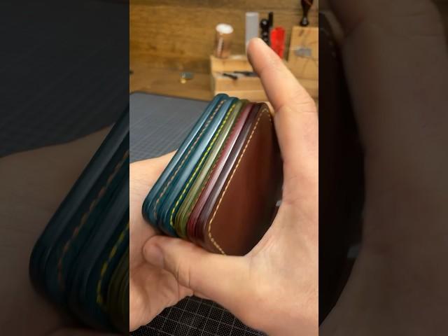Making batch of "Rift V2.1" leather cardhodlers