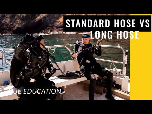 Scuba Diving Long hose vs Standard hose, VS Monday | Global Underwater Explorers