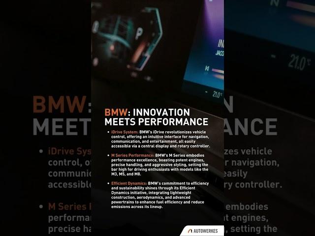 Dive into the world of BMW technology, where innovation meets performance. From the revolutionar...