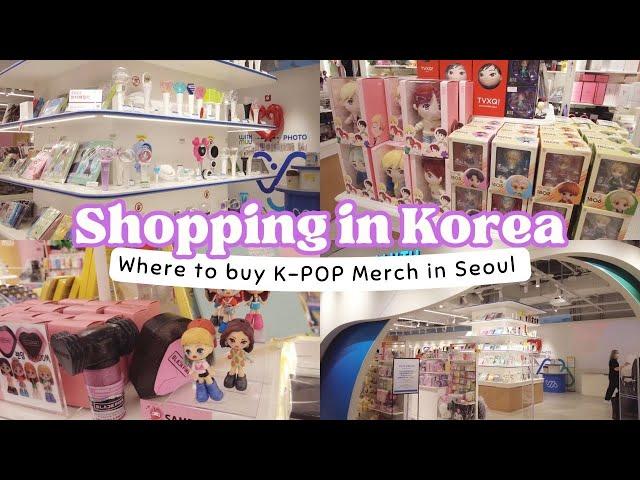 SHOPPING IN KOREA  | WHERE TO BUY K-POP MERCH IN SEOUL | WITH MUU IN HONGDAE | MYEONGDONG