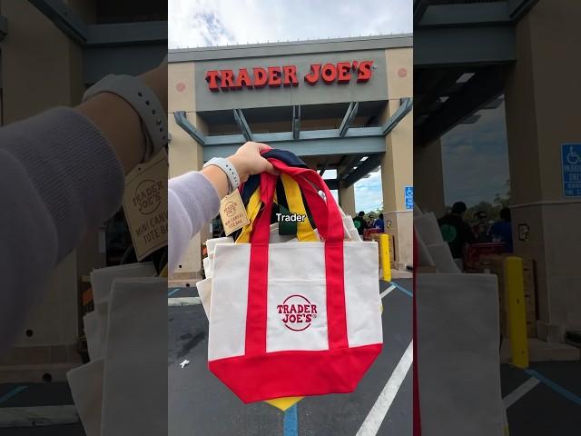 Tips for Securing the Trader Joe’s Mini Canvas Tote Bags! ️ #traderjoes #traderjoesfinds #viral