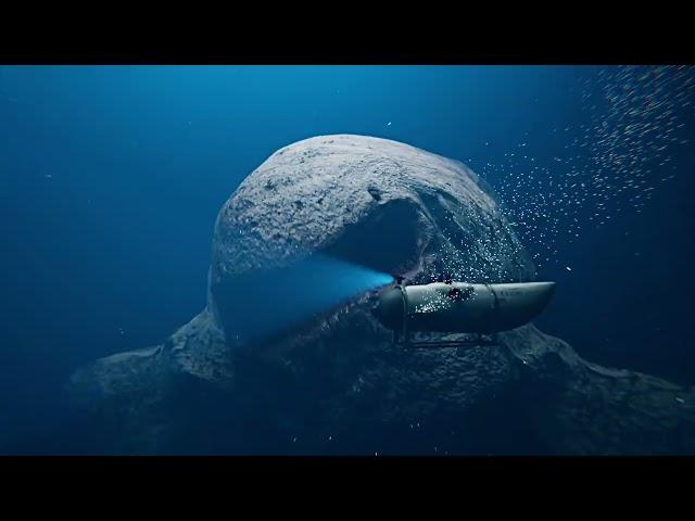 Giant monster is attacking the submarine, CGI #shorts #thalassophobia  #OceanGate