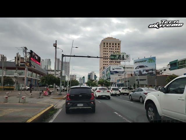 (4K) Trayecto desde Via España hasta Coco del Mar (Ciudad de Panamá)