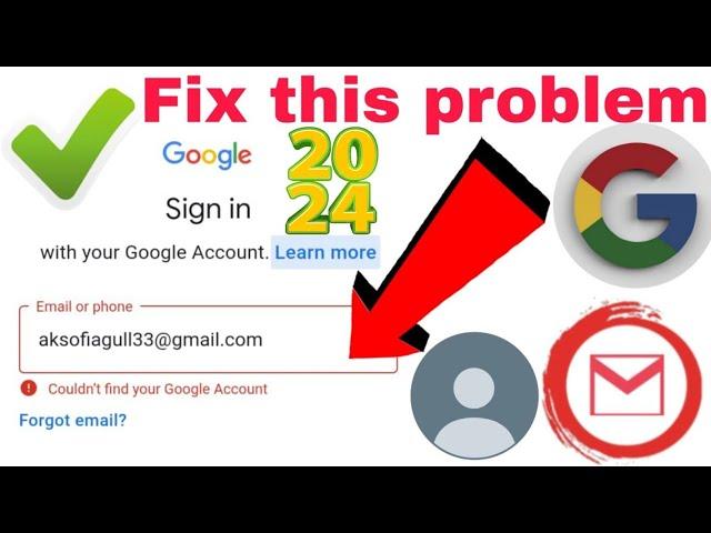 Couldn't find your google account | how to recover gmail account | how to find email google