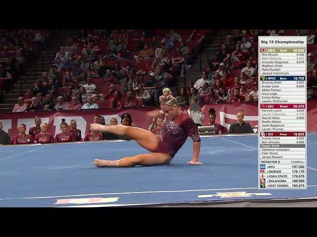 Ragan Smith 9.9 Floor Big 12 Championships 3-23-24