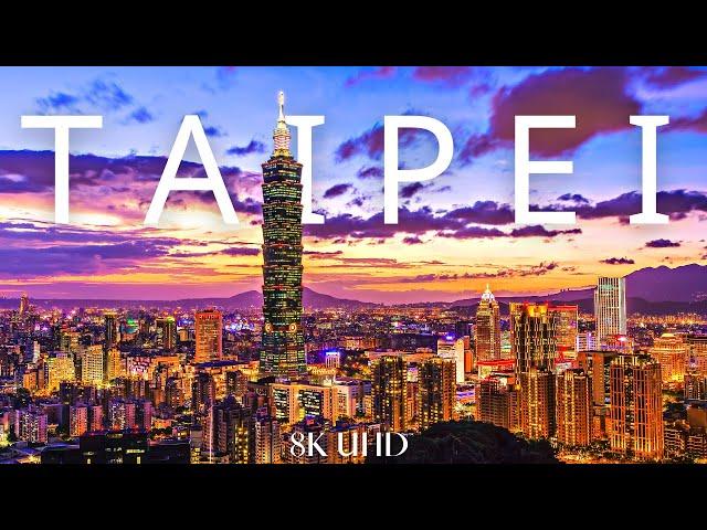 Taipei, Taiwan  in 8K ULTRA HD 60 FPS. Collection of Drone & Aerial Footage